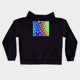 colourful fractal Kids Hoodie